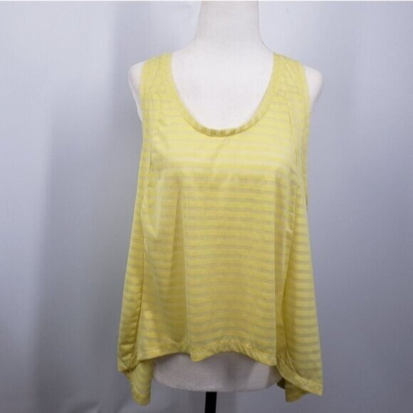 ZYIA Lemon Nimbus Split Back Tank XXL Activewear - Picture 2 of 16